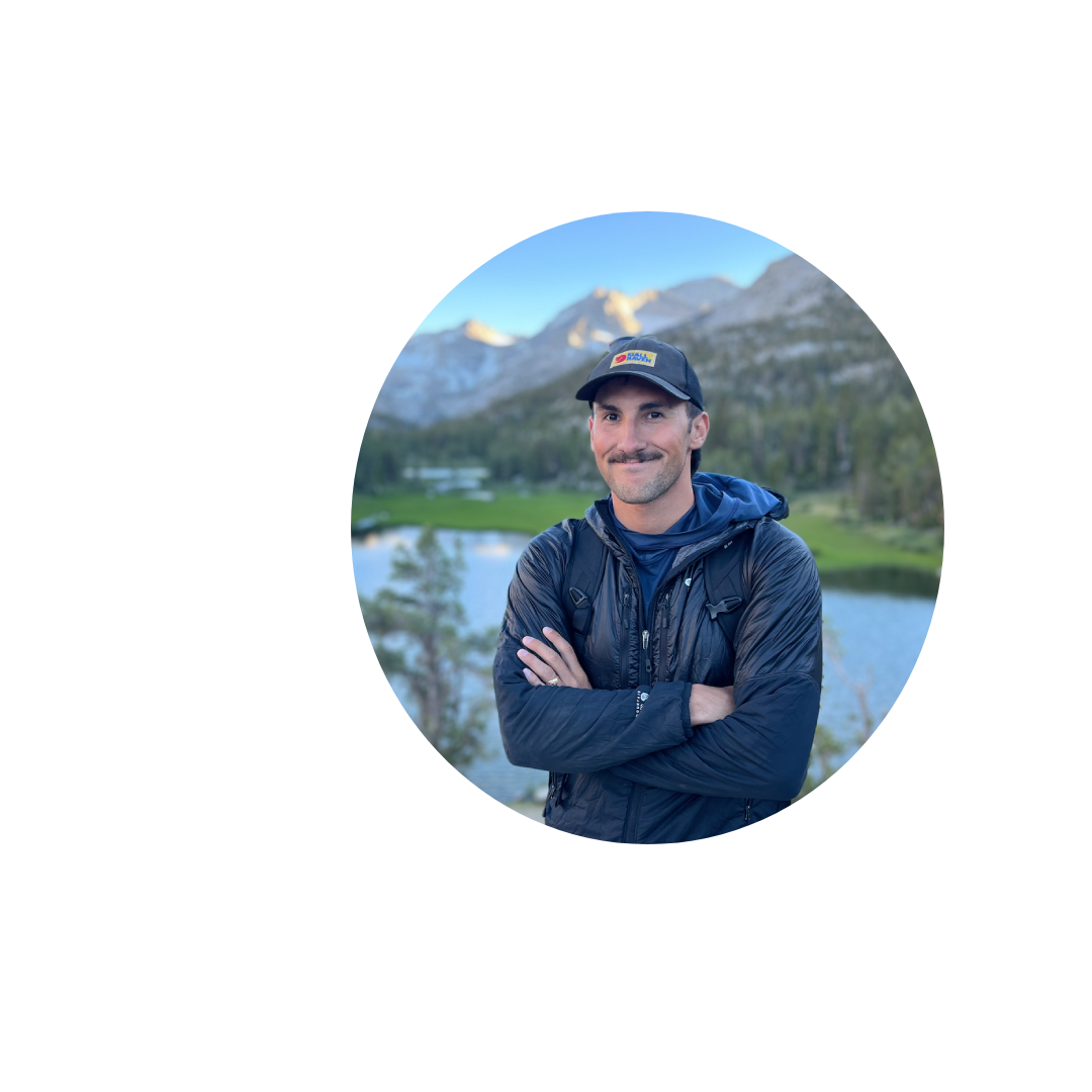 The owner, Aiden Ogara, enjoying a peaceful afternoon in the Sierra Nevada.